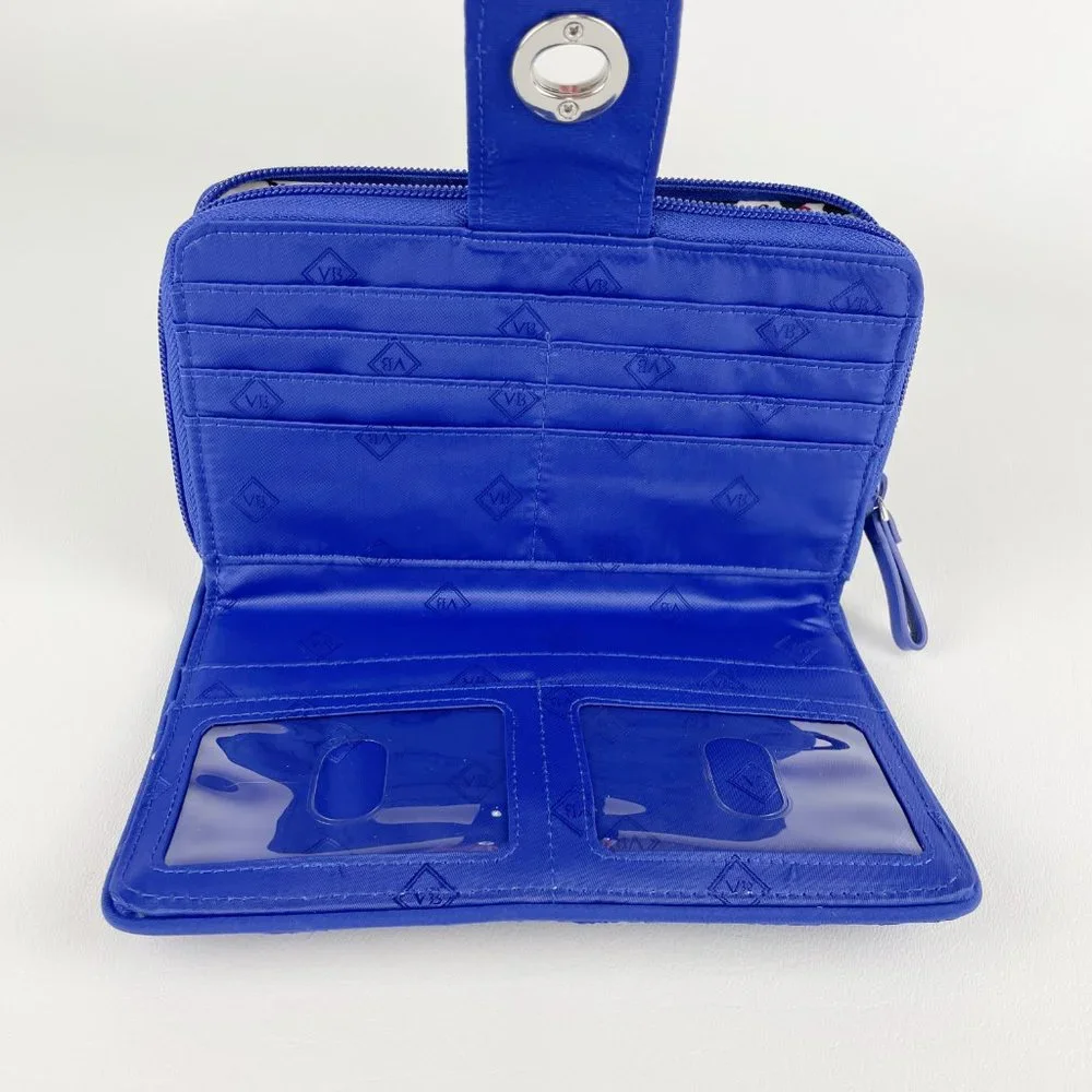 Vera Bradley Turnlock Wallet Gage Blue - Picture 4 of 6